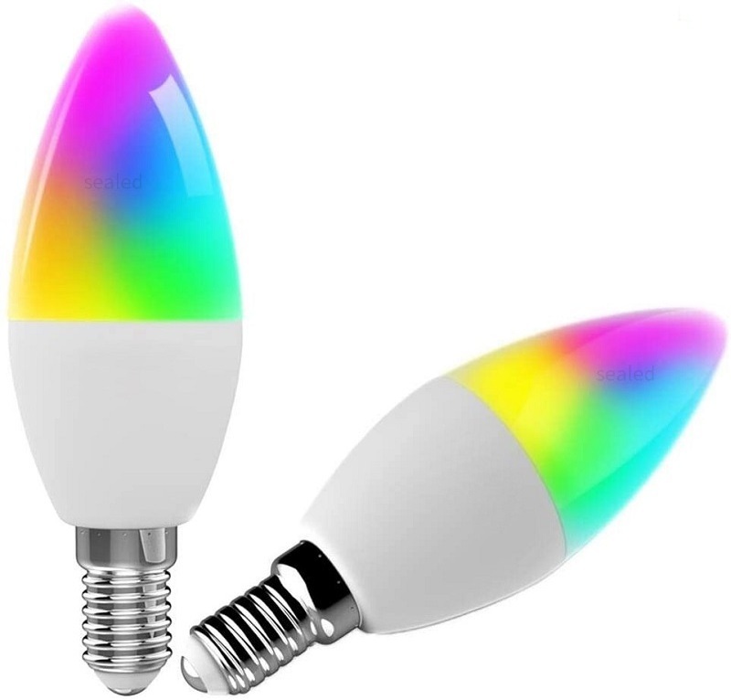 Wholesale Smart Life Dimmable Rgb Led Light Bulb C37 5.5w Smart Rgb Candle Bulb Light