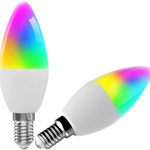 Wholesale Smart Life Dimmable Rgb Led Light Bulb C37 5.5w Smart Rgb Candle Bulb Light