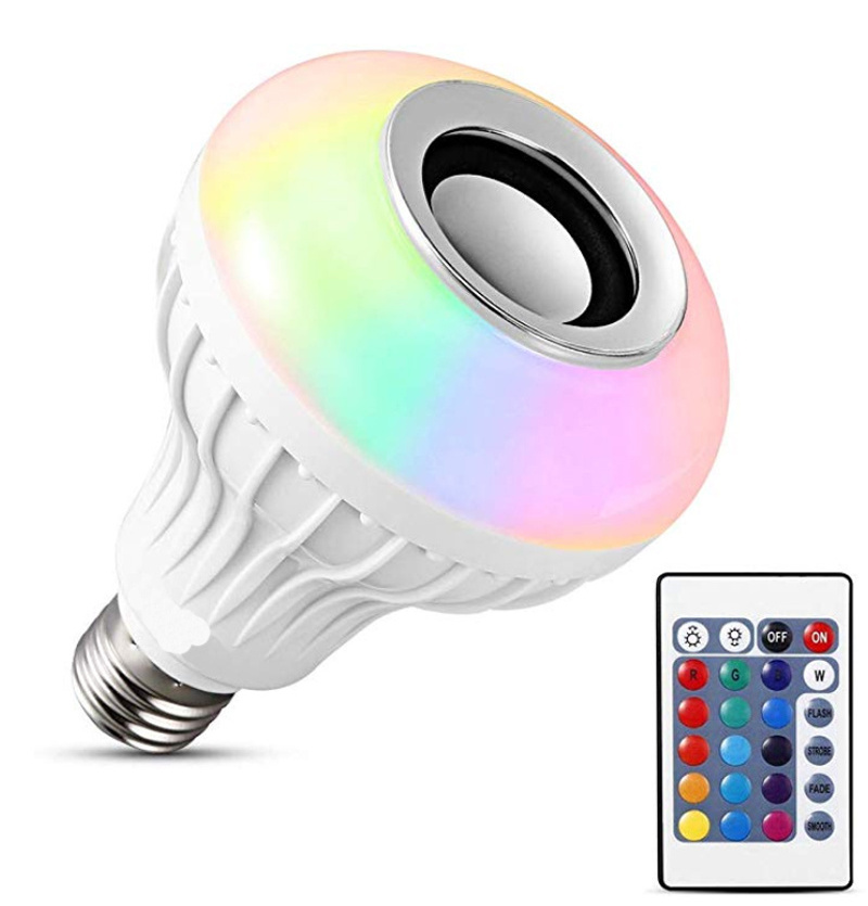 Hot Sale White Music Bulb Speaker Music Led Light Bulb Party Atmosphere Lamp Rgb Smart Speaker Bulb