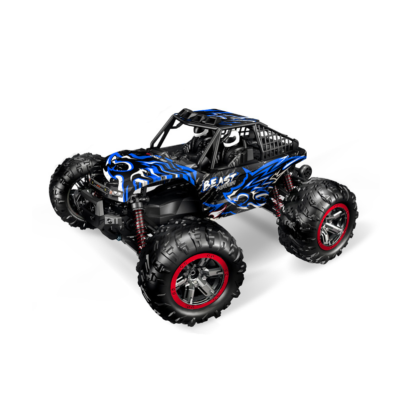 Color Box 2022 Upgraded 1:10 High Speed Remote Control Car 46km/h+ Off Road RC Trucks Plastic for All Adults Kids 6 Pcs 2 Hours