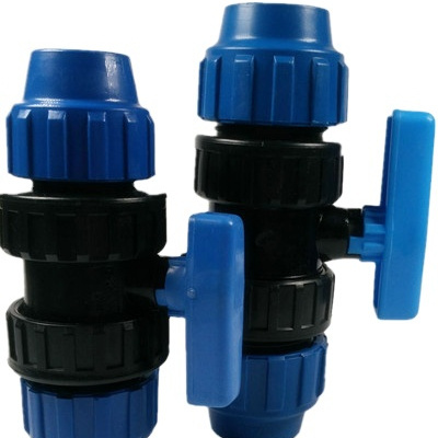 PN16 PP and HDPE  Double Union Valve for irrigation system