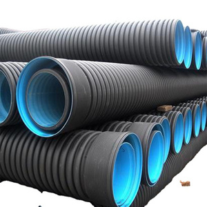 600mm High Quality HDPE Double Wall Corrugated Pipe For Culvert Drainage