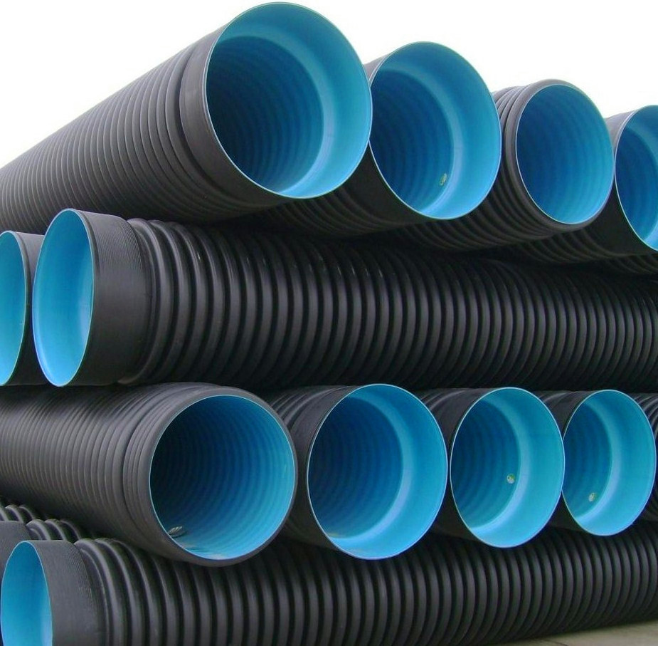 600mm High Quality HDPE Double Wall Corrugated Pipe For Culvert Drainage