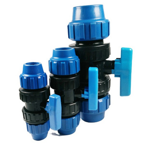 PN16 PP and HDPE  Double Union Valve for irrigation system