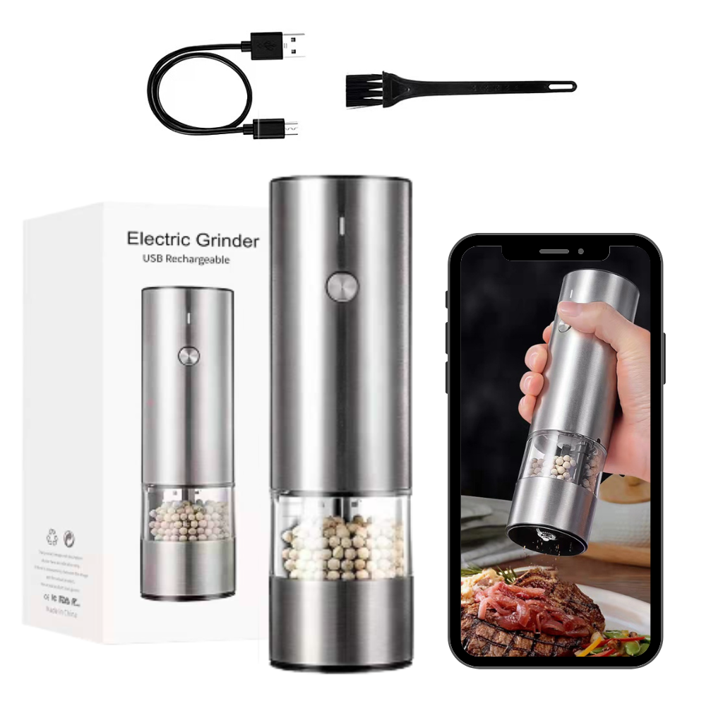 New Innovation Electric Ceramic Salt or Pepper Grinder Set Automatic Seasoning Salt and Pepper Spice Grinder