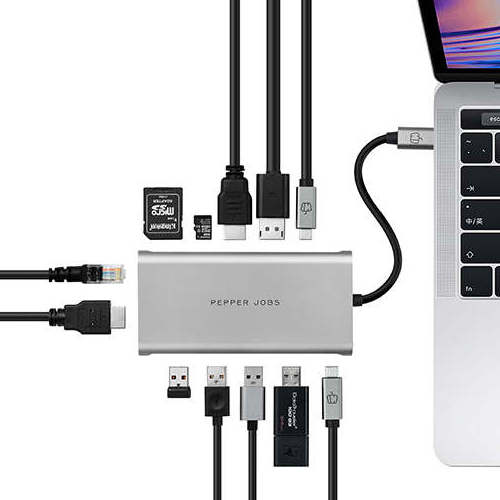 USB-C 10Gbs Gen 2 Hub 12 Ports USB C to USB C Hub Multiport Adapter for MacBook Air/Pro