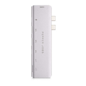 7 in 1 USB Hub with USB 3.0 Hub 2 Port 2 0 3 0 Mobile Gray Color Multiport Adapter for COMPUTER