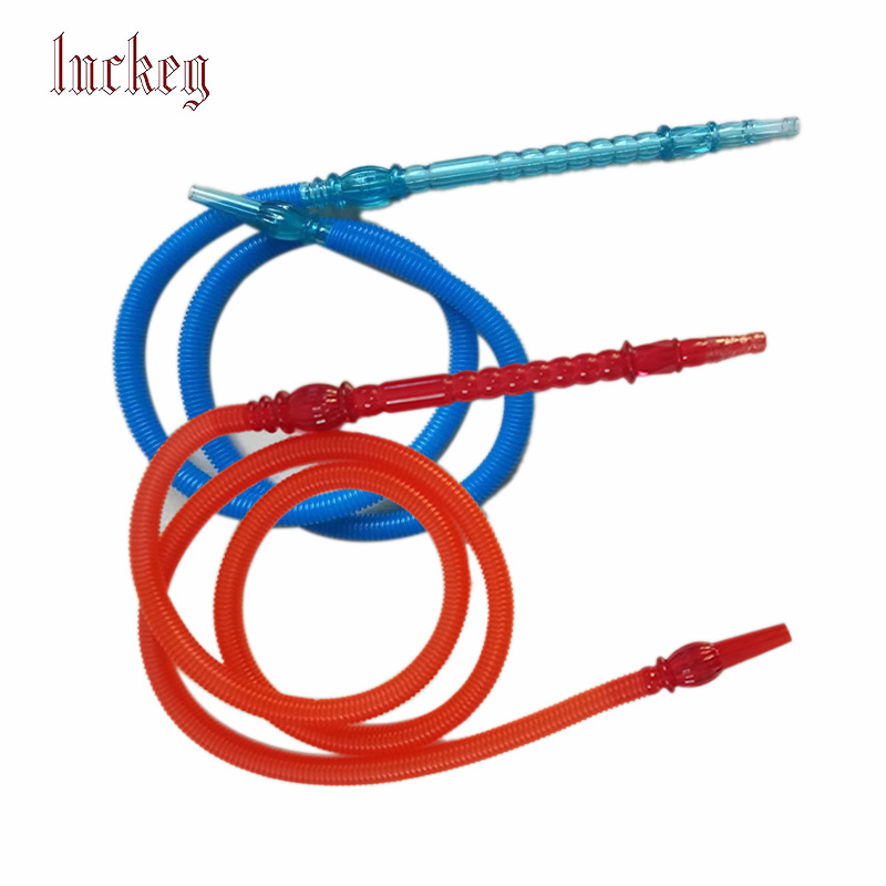 1.8m Good Quality  Plastic PE  Hookah Hose with Acrylic handle  Disposable Shisha pipe  hookah tube