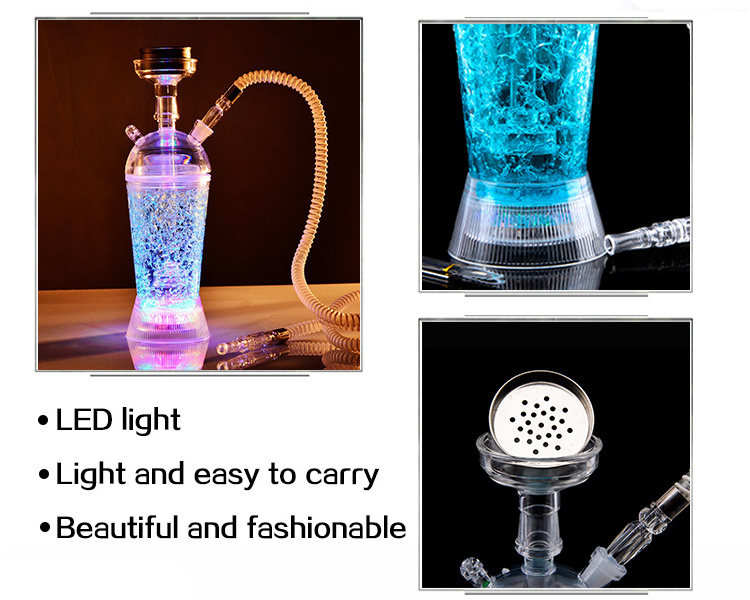 Nice Disposable Portable Small Hookah, High Quality Cute Pumpkin Plastic Led Hookah