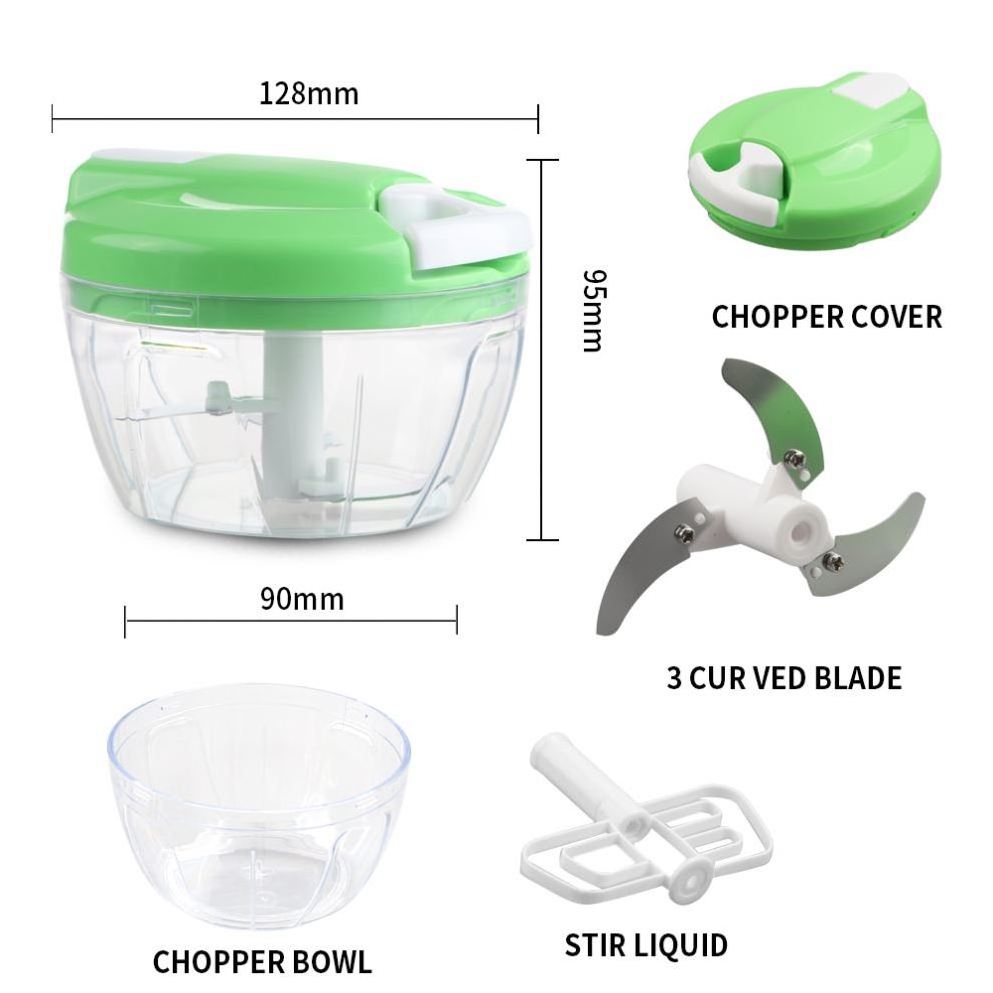 kitchen hand held manual portable food processor fruit vegetable mincer masher garlic chopper