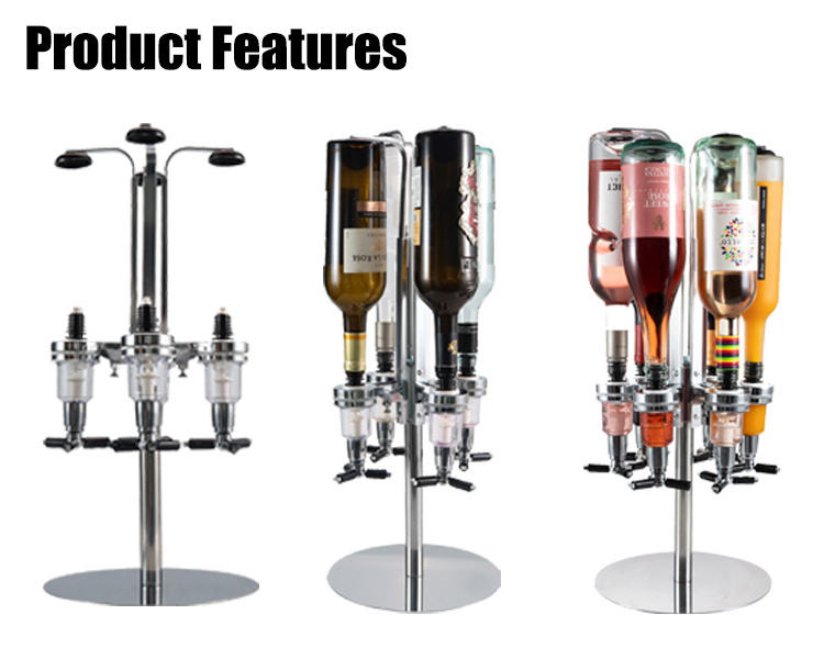 3 bottle Drink dispenser wine dispenser liquor dispenser liquor bottle holder