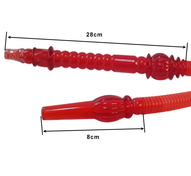 1.8m Good Quality  Plastic PE  Hookah Hose with Acrylic handle  Disposable Shisha pipe  hookah tube