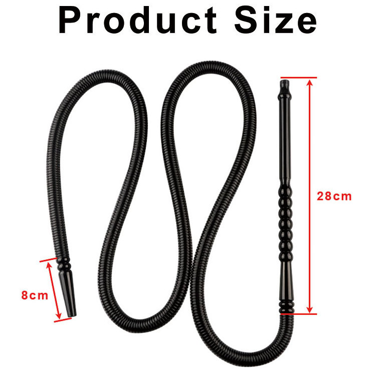 1.8m Good Quality  Plastic PE  Hookah Hose with Acrylic handle  Disposable Shisha pipe  hookah tube