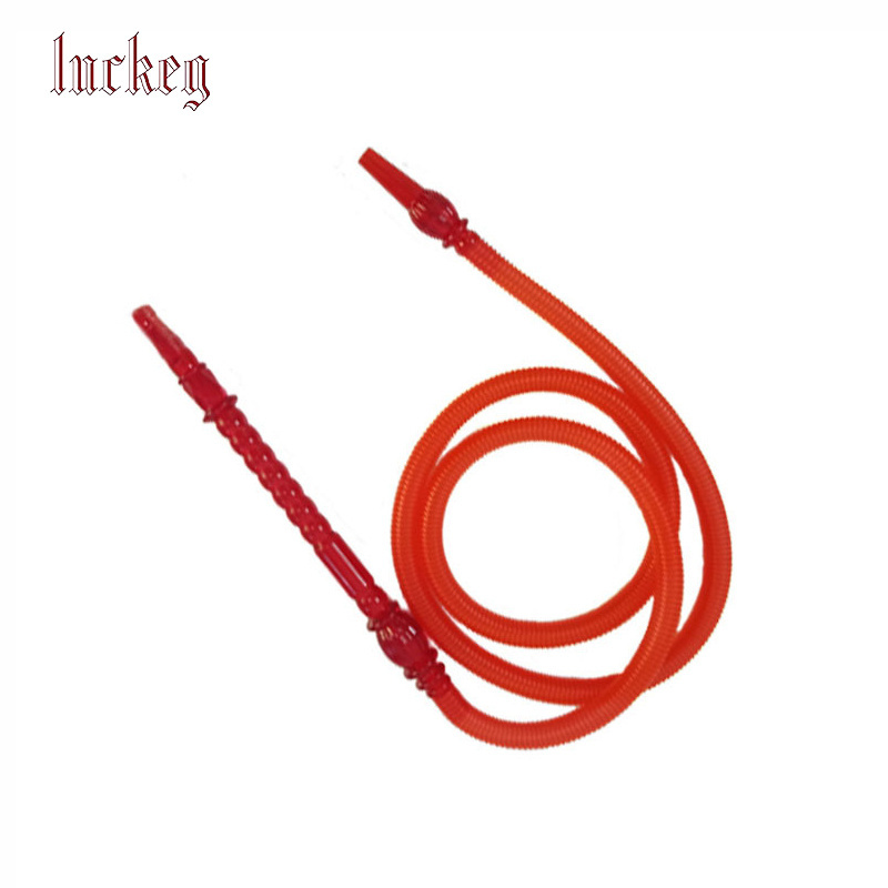 1.8m Good Quality  Plastic PE  Hookah Hose with Acrylic handle  Disposable Shisha pipe  hookah tube