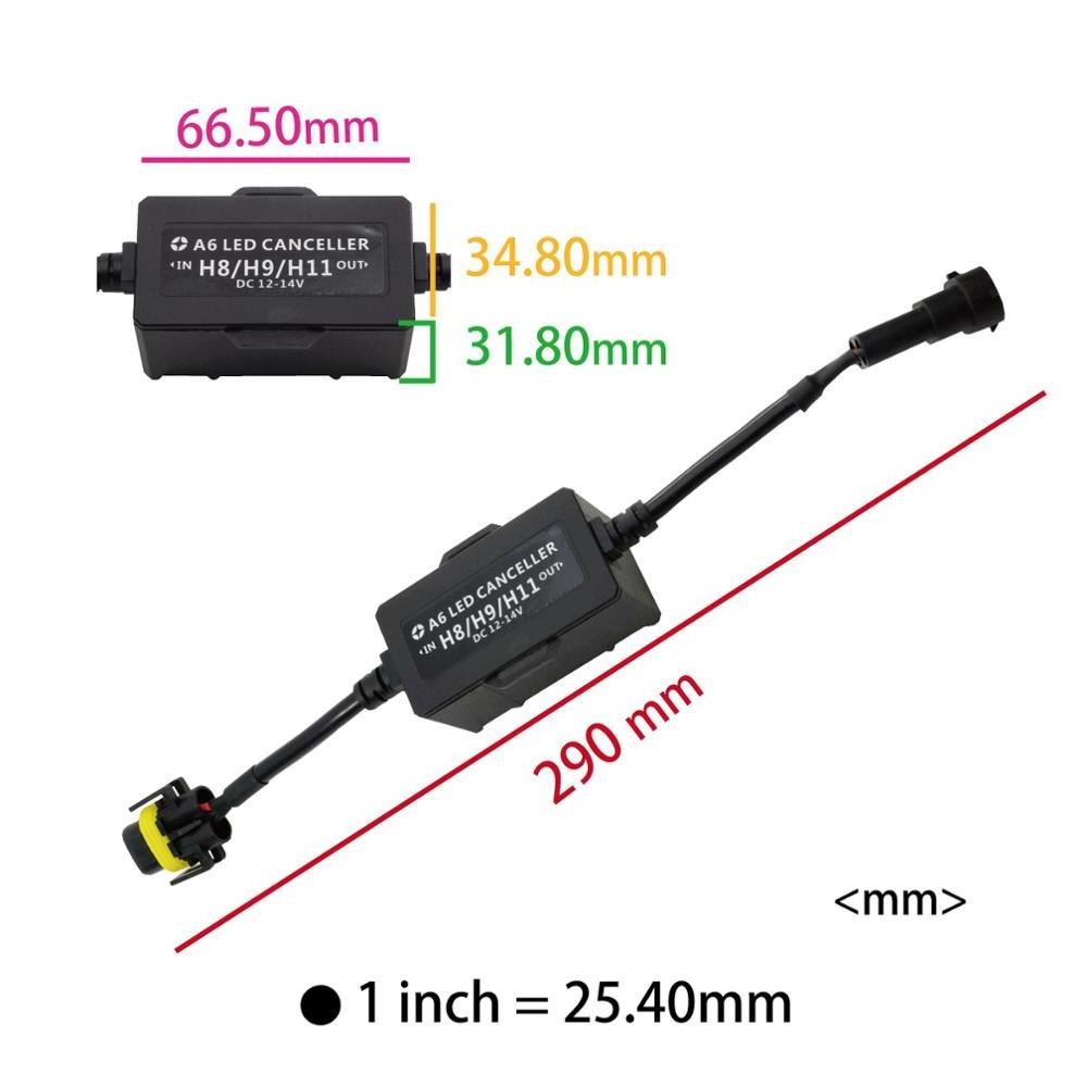 PA LED Headlight Decoder Anti Flicker Error Free for H4/H7/H8/H9/H11/9005/9006