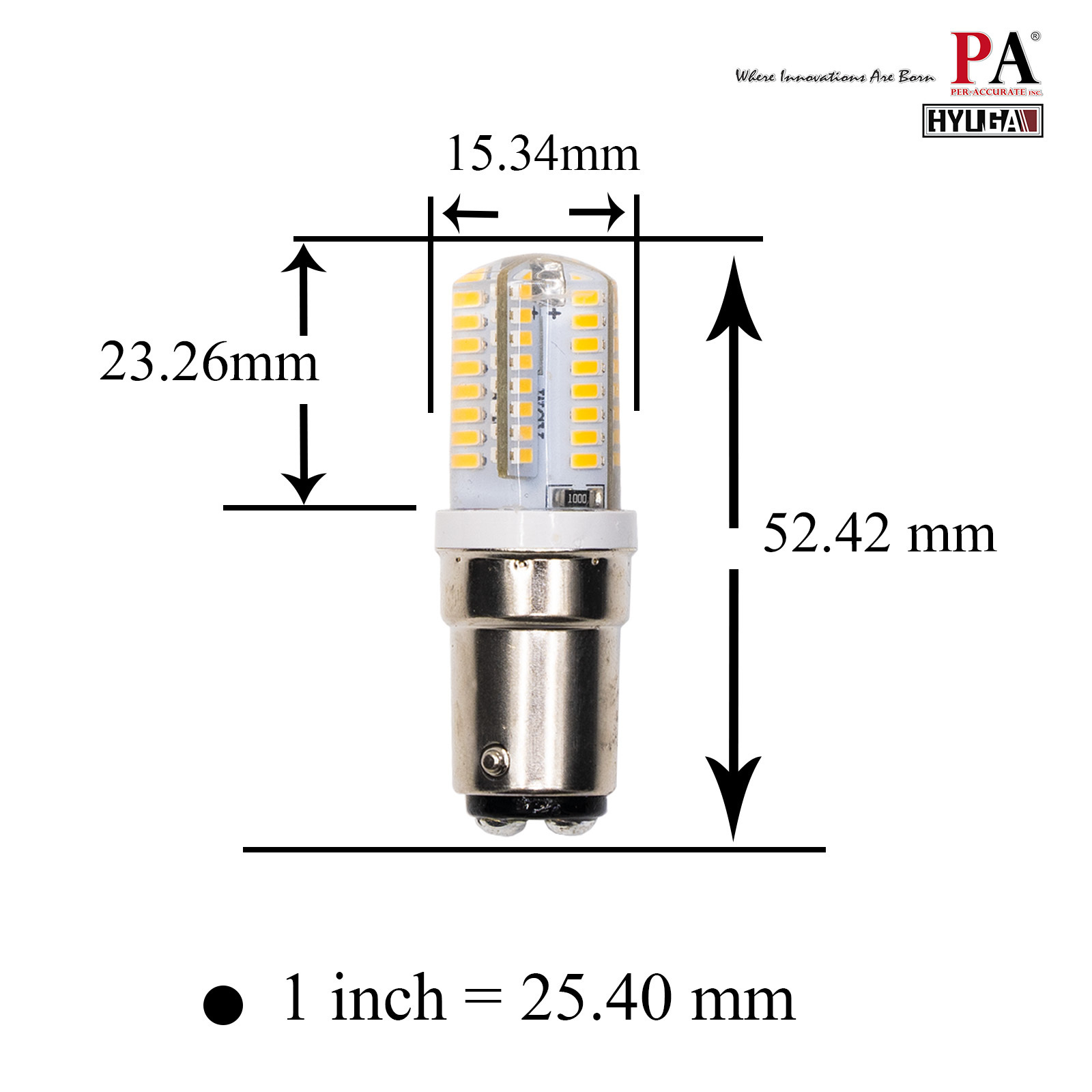 BA15D 2PCS Sewing Machine LED Light Bulb E12 Warm White 120v 15w Halogen Lamp Replacement for SINGER, Brother, Janome PA