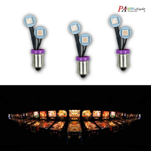 PA Non Ghosting LED Arcade Pinball Machine Light Bulb #44 #47 Ba9s T10 #555 6.3V 2SMD Fold Side View Lamp Flexible Wire