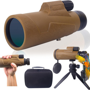 2023 New 12x50 HD Monocular Telescope BAK-4 Prism, Monocular FMC Lens for Bird Watching Hunting Camping Traveling