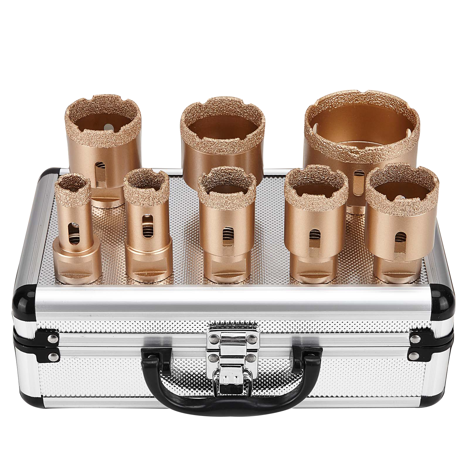 Perfactool 20-68mm M14 Thread Diamond Vacuum Brazed Dry Drilling Core Bits Set For  Crown Porcelain Ceramic Tile