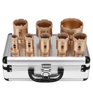 Perfactool 20-68mm M14 Thread Diamond Vacuum Brazed Dry Drilling Core Bits Set For  Crown Porcelain Ceramic Tile