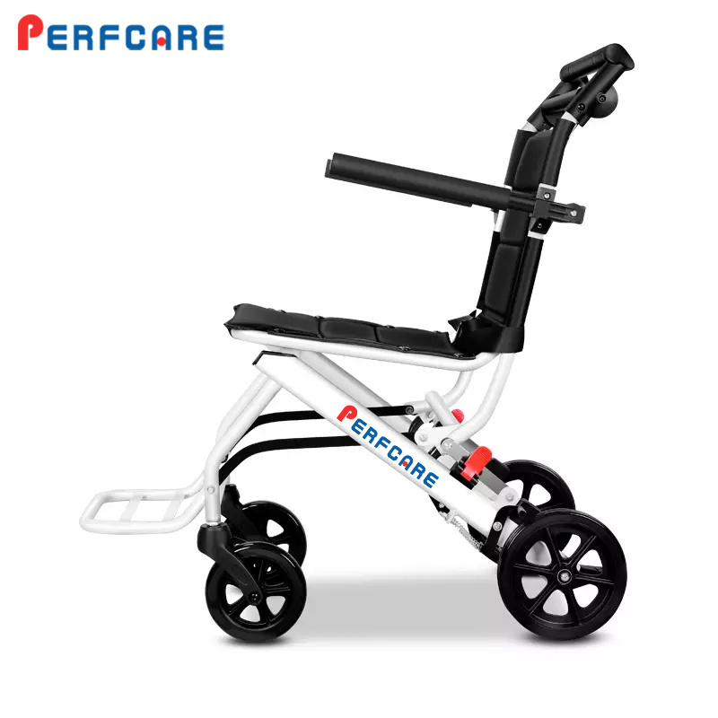 Easy to Fold Portable Lightweight Folding Wheelchair Manual Wheel Chair for Disabled