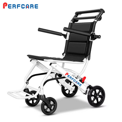 Easy to Fold Portable Lightweight Folding Wheelchair Manual Wheel Chair for Disabled