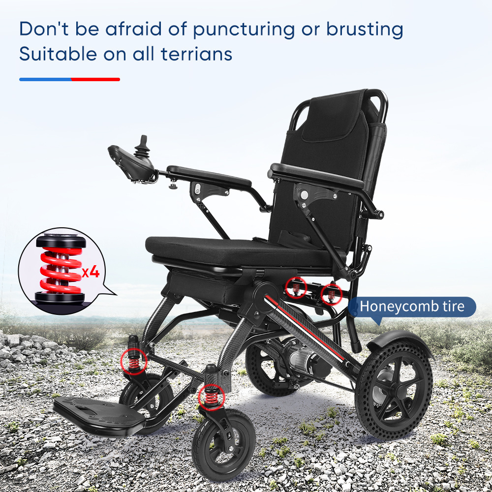 17kg Ultra Light Weight Power Electric Wheel Chair Cheap Price Elderly Lightweight Electric Wheelchair For Portable