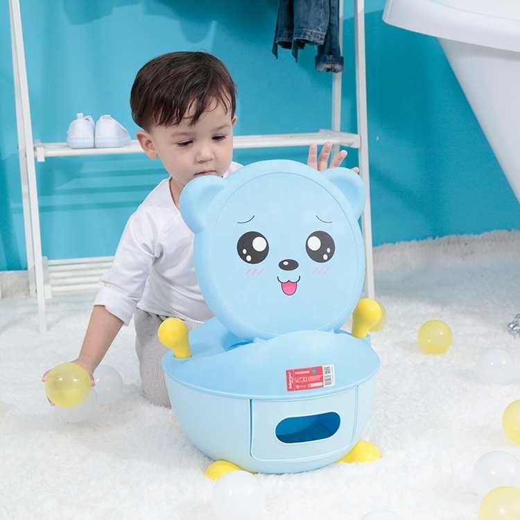 Cartoon Potty Baby Plastic Toilet Girls Boy Portable Potty Seat Folding Chair Cute Frog Drawer Training Potty Children's Toilet