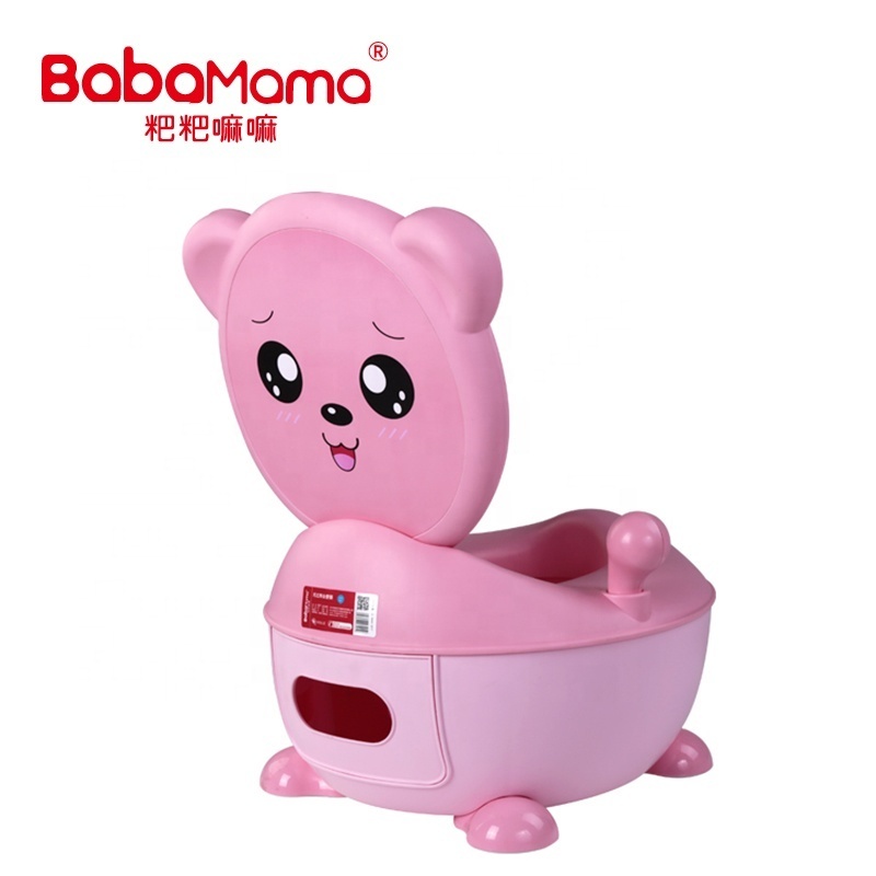 Cartoon Potty Baby Plastic Toilet Girls Boy Portable Potty Seat Folding Chair Cute Frog Drawer Training Potty Children's Toilet