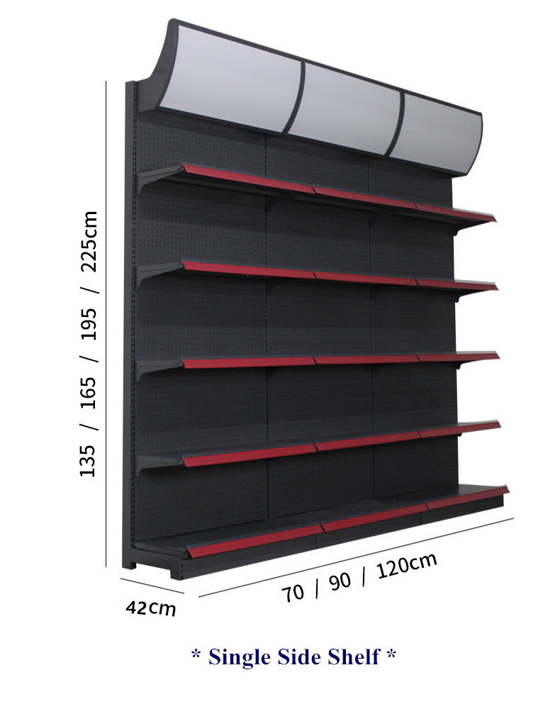 most popular retail store rack supermarket shelf gondola shelving  for display customized