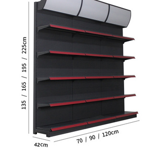 most popular retail store rack supermarket shelf gondola shelving  for display customized