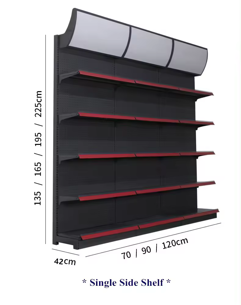 High Quality Adjustable Steel Store Display Racks Shelves Multi-function Equipment For Supermarket Shelf Gondola Shelving