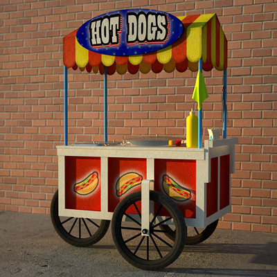 Customized Hot Dog Commercial Vending Cart Trike Cargo Bike