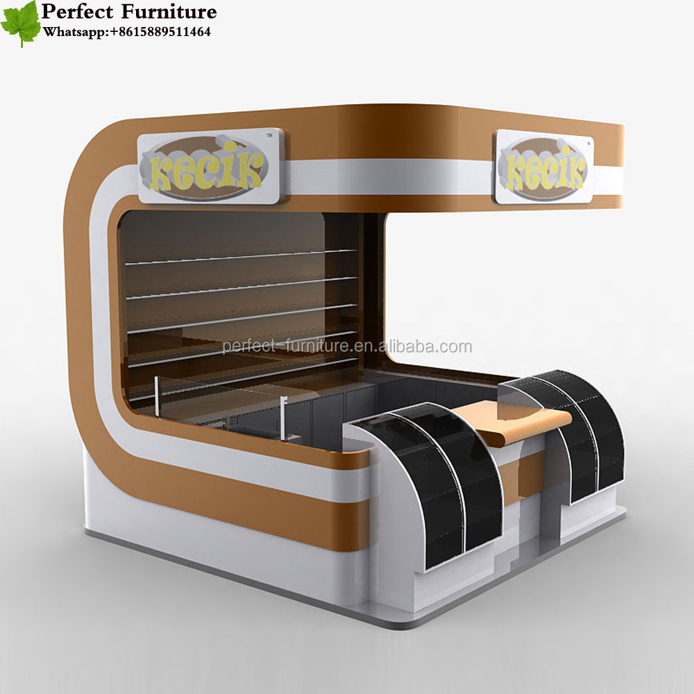 Burger kiosk restaurant equipment fast food stall shop counter design ideas for sale