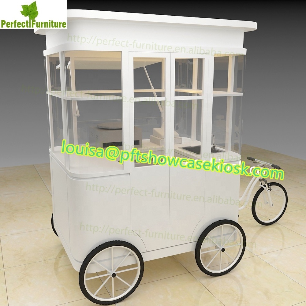 solar light food cart flavor churros bicycle food truck ice cream bikes for sale