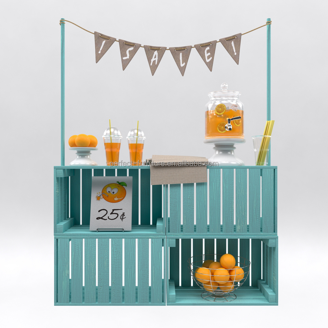 Customized Bubble Tea Kiosk Sweet Candy Bar Churros Cart Cotton Candy Cart