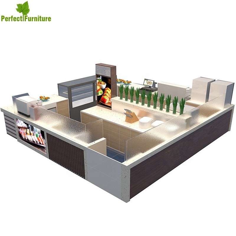 Simple fast food restaurant sushi bar bar counter design