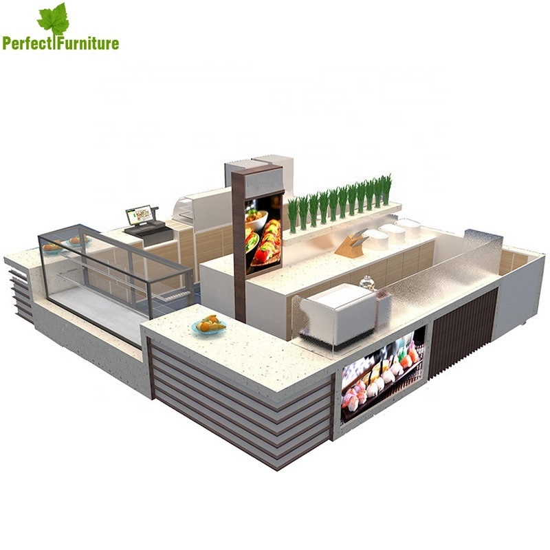 Simple fast food restaurant sushi bar bar counter design