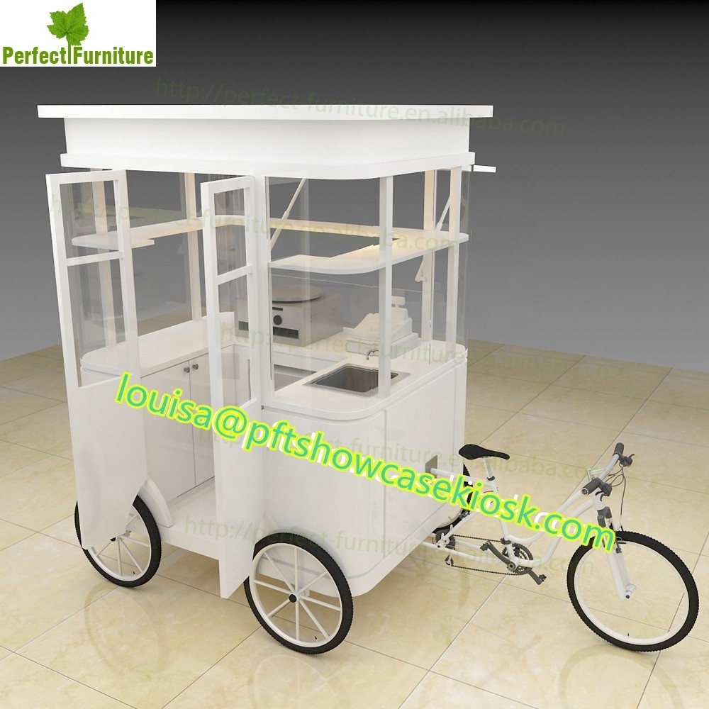 solar light food cart flavor churros bicycle food truck ice cream bikes for sale