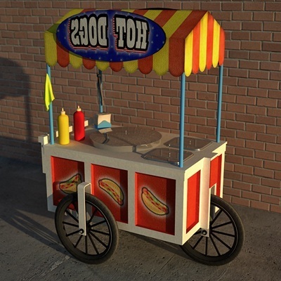 Customized Hot Dog Commercial Vending Cart Trike Cargo Bike