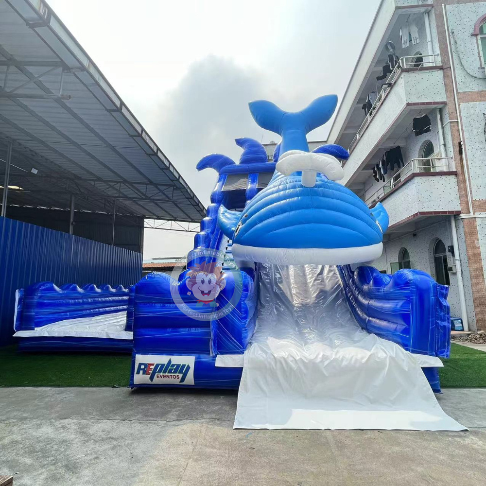 Inflatable water slide large 50ft inflatable water slide