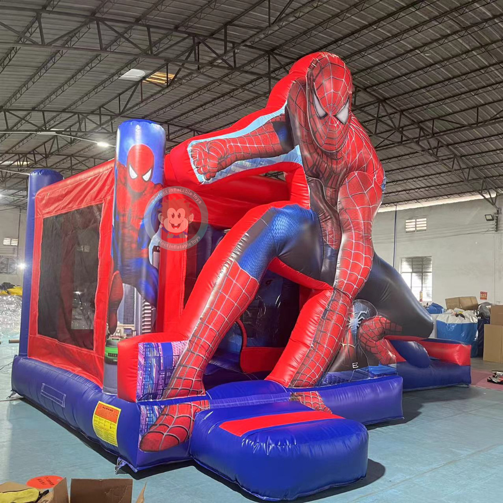 inflatable spiderman playhouse bouncers jumpers spiderman bounce house bouncing castle kids commercial