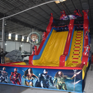 Superman inflatable slide inflatable car slide inflatable combo with slide