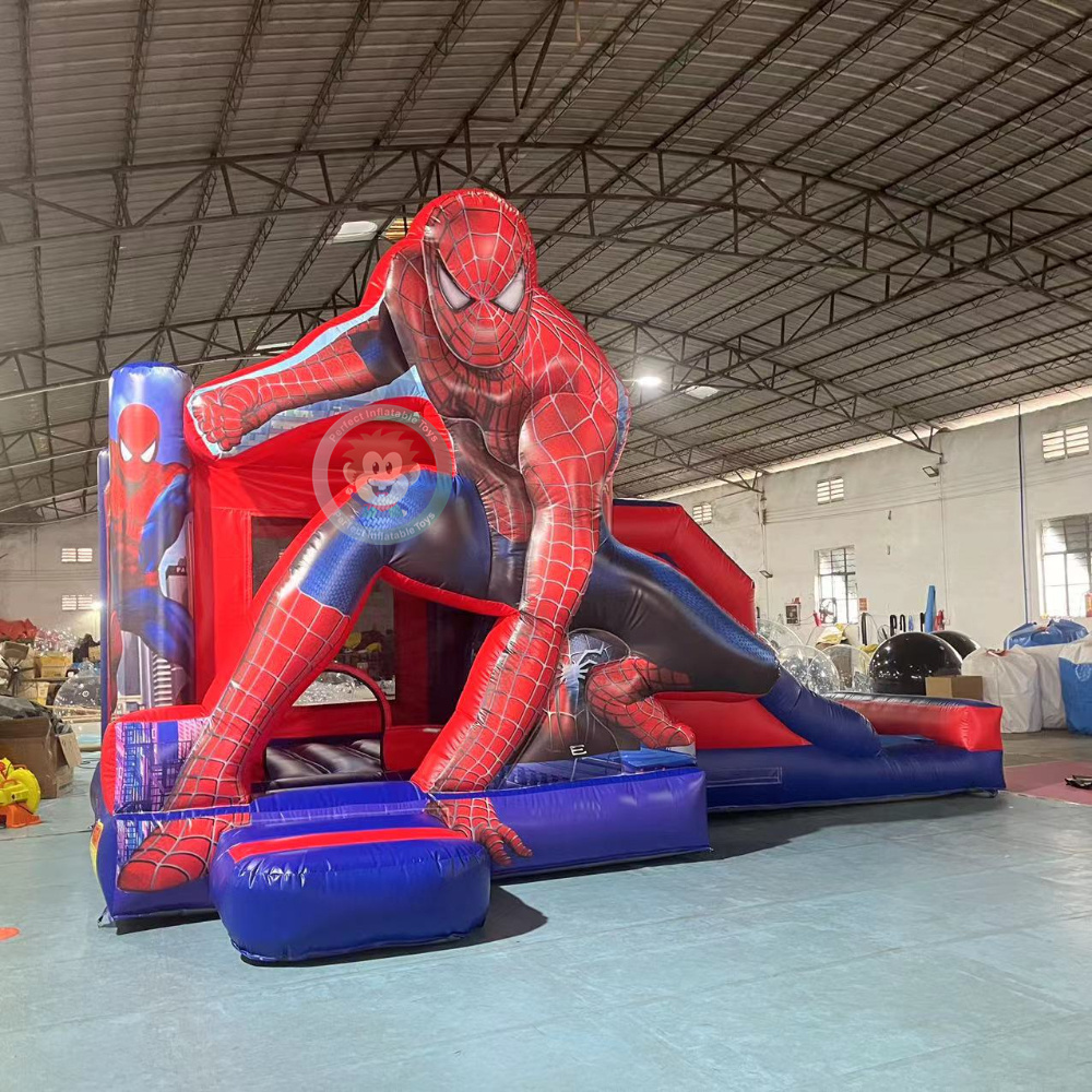 inflatable spiderman playhouse bouncers jumpers spiderman bounce house bouncing castle kids commercial