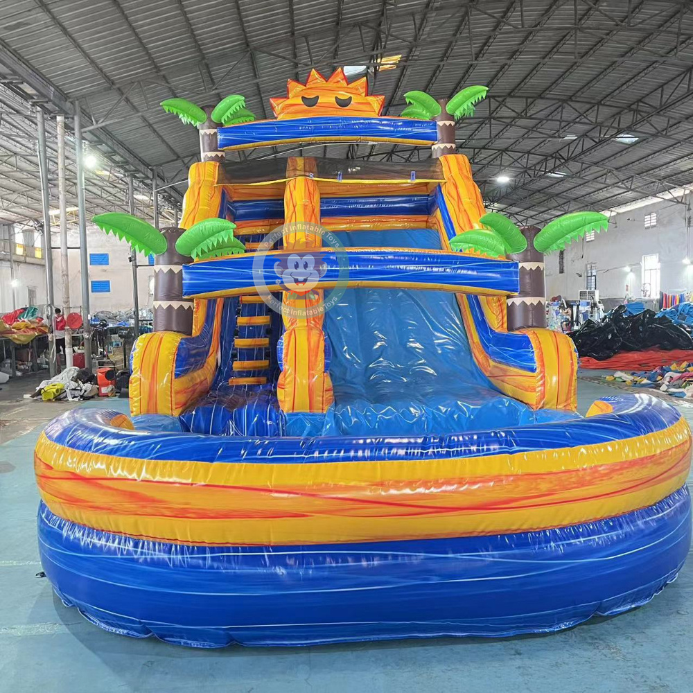 Half pipe inflatable water slide lake inflatable water slides inflatable water slide clearance