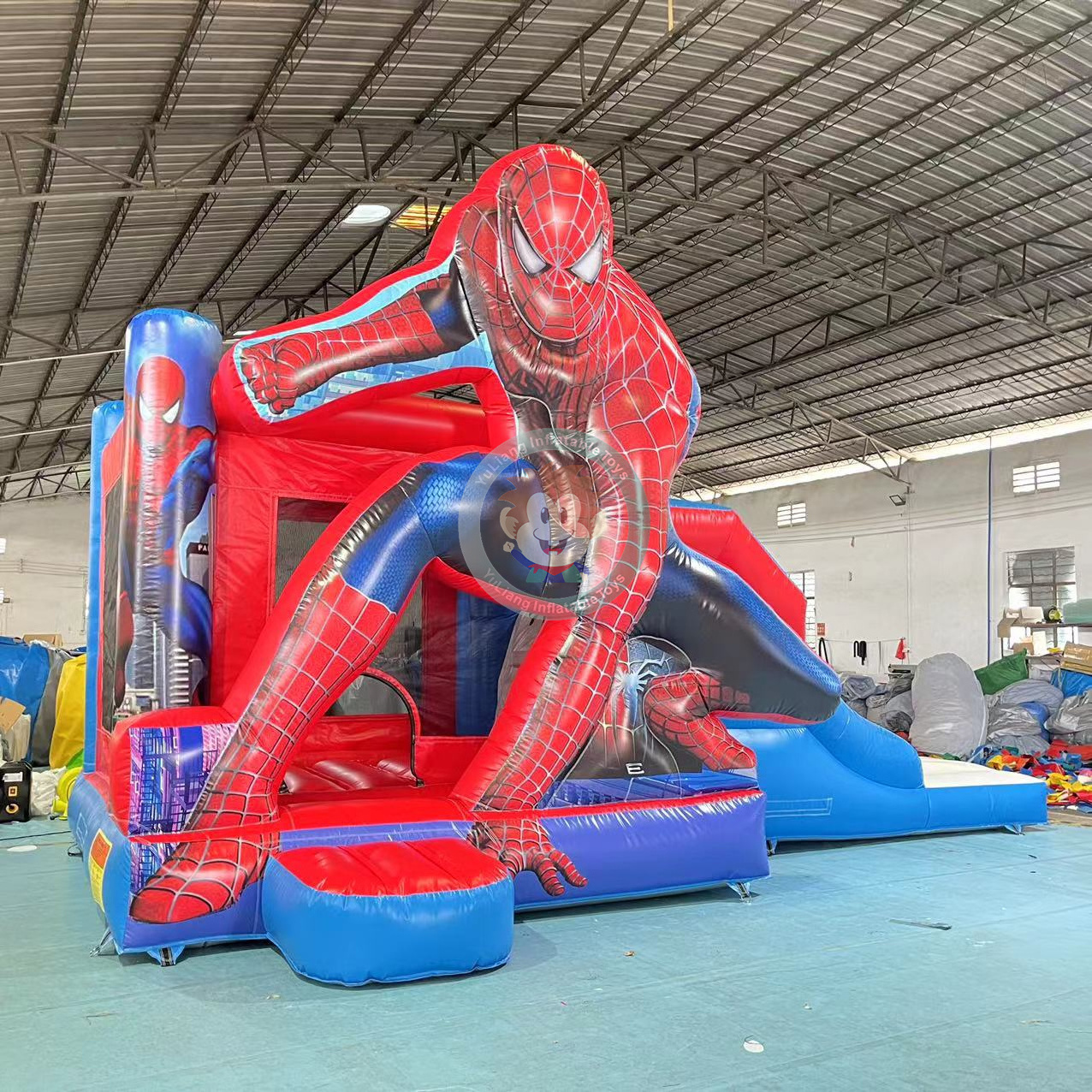 inflatable jumping house with water slide jumping castles inflatable water slide color party bounce house for kids inflatable