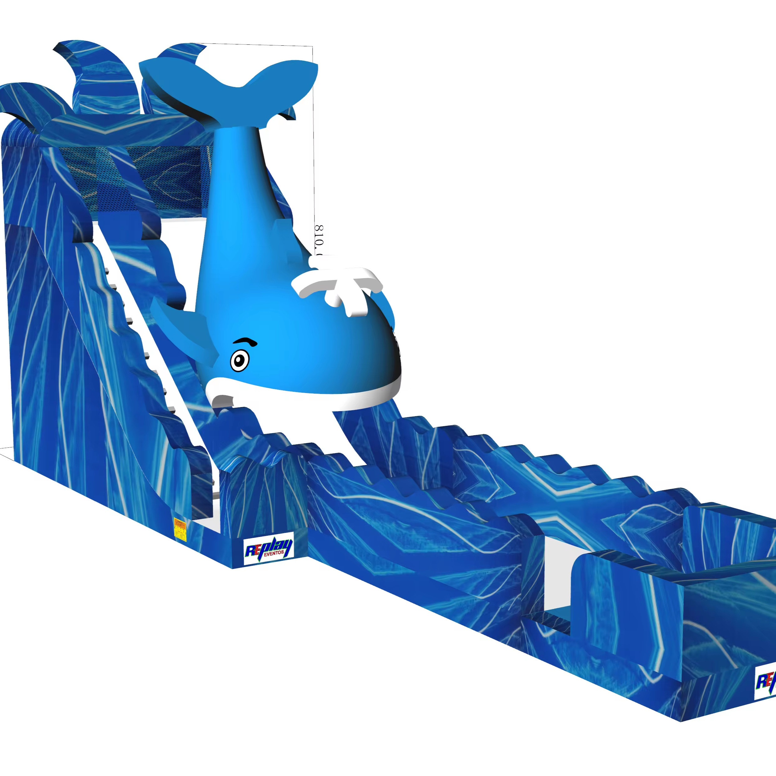 Inflatable water slide large 50ft inflatable water slide