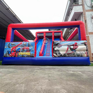 gonflable spiderman aire de jeux kids air playground spider mans inflatable water slide