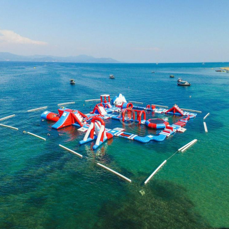 Large adult aqua park floating equipment inflatable water park price for sale