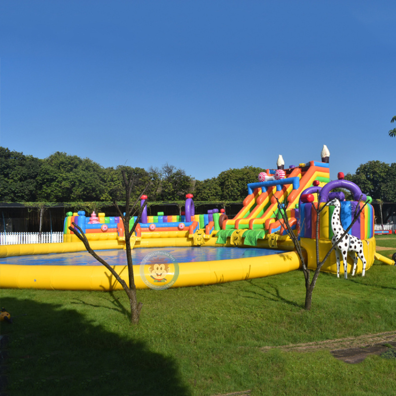 Alibaba inflatable water slides bouncy castle water slide inflatable water slide for rent